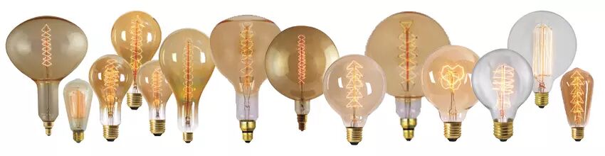 Ampoules filaments r�tro, Edison, Globes, G�antes...