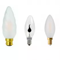 Ampoules Flammes, torsad�es, coup de vent