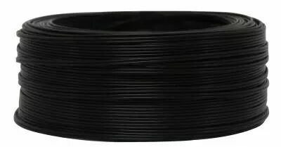 C�bles PVC m�plat Noir' 2x0.4mm�, roule de 100 m (235011)