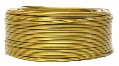 C�bles PVC m�plat Or' 2x0.4mm�, roule de 100 m (235017)