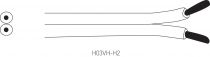 Câbles PVC méplat Cristal' 2x0.3mm², roule de 100 m (235025)