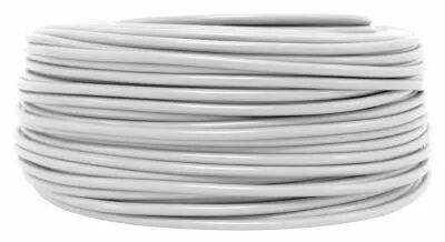 C�ble PVC rond  Blanc' 2x0.75mm�, roule de 100 m (235833)