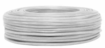 C�ble PVC ovale Blanc' 2x0.5mm�, roule de 100 m (236243)