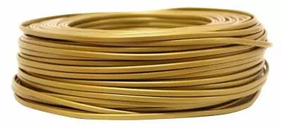 C�ble PVC ovale Or 2x0.5mm�, roule de 100 m (236257)
