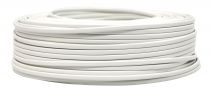 Câble PVC ovale Blanc' 2x0.75mm², roule de 100 m (236373)