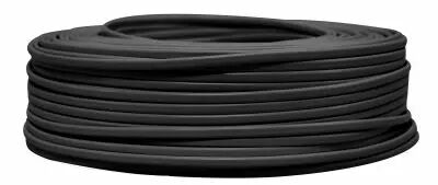 C�ble PVC ovale Noir' 2x0.75mm�, roule de 100 m (236381)