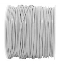 Cble PVC rigide rond White' 1x0.5mm, roule de 100 m (236401)