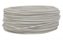 Cbles PVC rigide rond Blanc' 1x0.75mm, roule de 100 m (236463)