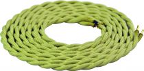 Cable textile torsad  Ivoire, 2 x 0,75mm souple, 2 metres (189612)