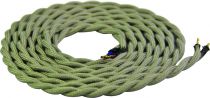Cable textile torsad  Gris clair, 2 x 0,75mm souple, 2 metres (189614)