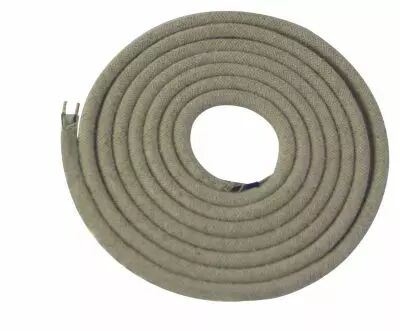 Cable textile Ecru chin�, 2 x 0,75mm souple, 2 metres (189631)