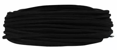 C�bles textile m�plat Noir' 2x0.5mm�, roule de 25 m (237571)