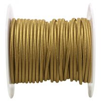 Câbles textiles méplat Or' 2x0.34mm², roule de 25 m (237648)