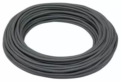 C�ble textile rond Gris' 2x0.75mm�, roule de 25 m (237894)