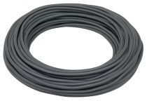 Cble textile rond Gris' 2x0.75mm, roule de 25 m (237894)