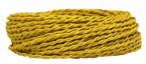 Câbles textile torsadé Or' 2x0.5mm², roule de 25 m (237077)
