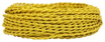 Câble textile torsadé Or' 2x0.75mm², roule de 25 m (237147)