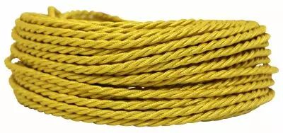 C�ble textile torsad� Or' 3x0.75mm�, roule de 25 m (237457)