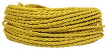 Câble textile torsadé Or' 2x0.5mm², roule de 50 m (237947)