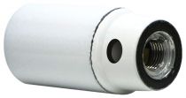 Douille E14 avec Chemise lisse  culot perc Blanc (213613)