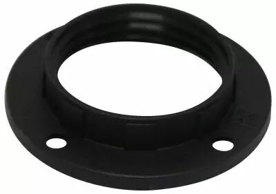 Grande bague pour douille E14 Noir , diam�tre 43 mm (214451)