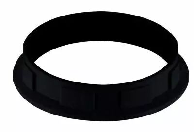 Petite bague pour douille E27 Noir , diam�tre 47 mm (218401)