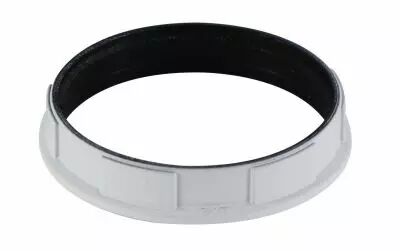 Petite bague pour douille E27 Blanc verniss� , diam�tre 47 mm (218403)