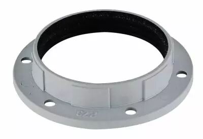 Petite bague pour douille E27 Blanc verniss� , diam�tre 57 mm (218423)