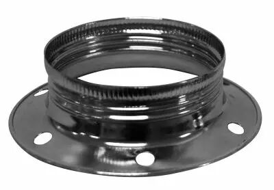 Grande bague pour douilles E27 m�tal Gris charbon (220981)