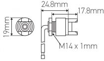 Douille R7S avec étrier (260056)