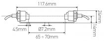 Douille R7S avec étrier pour ampoule crayon 78mm (260067)