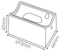 Douilles pour lampes linolites S14s chromé (210599)