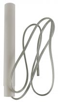 Ampoule Bougie  Grand sicle  Les classiques Ivoire satin, diametre 22 mm, longueur 170 mm (205337)