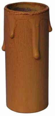 Fourreau avec gouttes pour fausse bougie Ivoire patin�, diametre 24 mm, longueur 100 mm (200250)