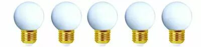 Ampoule Pack de 5 ampoules sph�riques LED E27, Blanc chaud pour guirlande lumineuse (158022)