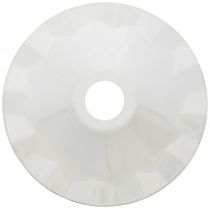 Abat-jour mtallique Avec bague de fixation en caoutchouc Blanc pour guirlande lumineuse (187601)