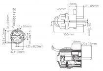 Fiche male 2P+T Or (250887)