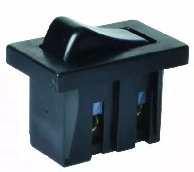 Interrupteur unipolaire � bascule fixation par clipsage et bornes � vi Noir (245801)