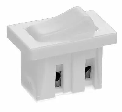 Interrupteur unipolaires � bascule fixation par clipsage et bornes � vi Blanc (245803)