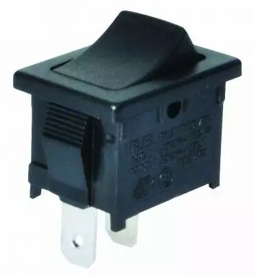 Interrupteurs unipolaire � bascule Fixation par vis et bornes � sertir Noir (245821)