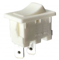Interrupteur unipolaire  bascule fixation par vis et bornes  sertir Blanc (245823)