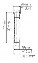 Chandelle en Laiton décolleté, longueur 30 mm (309431)