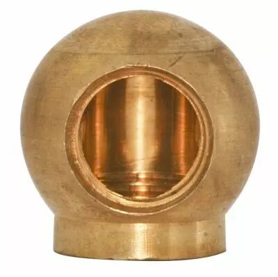 Raccord �querre en Laiton, Boule � port�e, double femelle 10 x 1, diametre 18mm (309007)