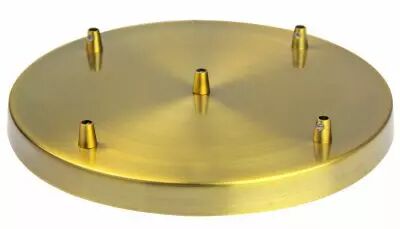 Rosace en Acier couleur Bronze dor� cinq sorties (187576)