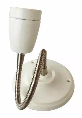 Applique en porcelaine Blanc avec tube flexible (167513)