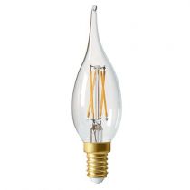 Ampoule Flamme GS4 filament LED 5W E14 2500K 610Lm Claire (713779)