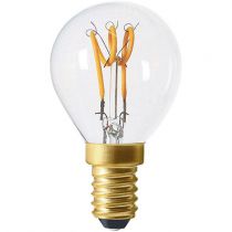 Ampoule Sphérique G45 filament LED 3 loops 3W E14 2200K 120Lm dimmable Claire (716643)