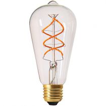 Ampoule Edison filament LED twisted 4W E27 2200K 240Lm dimmable Claire (716676)