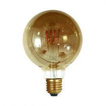 Ampoule Globe G95 filament LED 4 loops 4W E27 2000K 160Lm dimmable Smoky (716686)