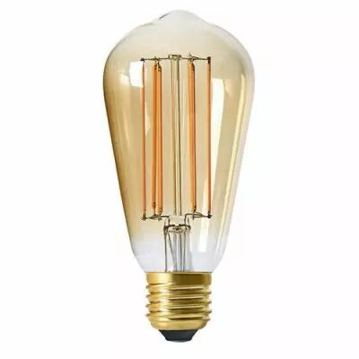 Ampoule Edison filament LED 6W E27 2100K 390Lm dimmable Ambr�e (715981)